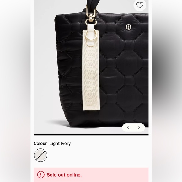 SOLD 🆕 Lululemon Never Lost Metallic Wordmark Keychain - Picture 2 of 7